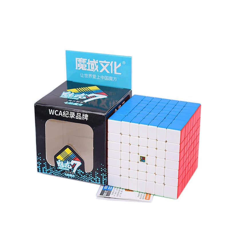 LiangCuber مكعب ليانغكيوبر مويو ميلونغ السريع 7x7 بدون ملصقات مكعب ميلونغ للألغاز ألعاب تعليمية مكعبات سحرية - Image 1